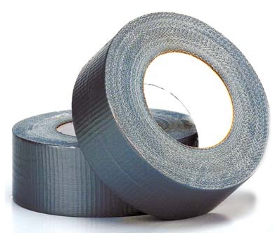 Rollo Cinta Americana de 25 mts de longitud, color GRIS