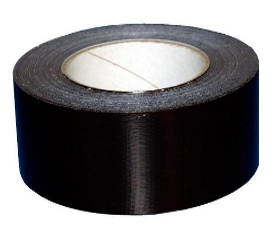 Rollo Cinta Americana de 50 mts de longitud, color NEGRO